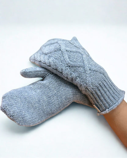 Cashmere Knit Mittens - image 5