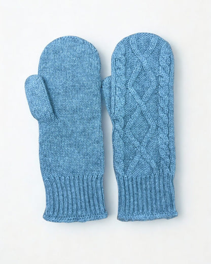 Cashmere Knit Mittens - image 6