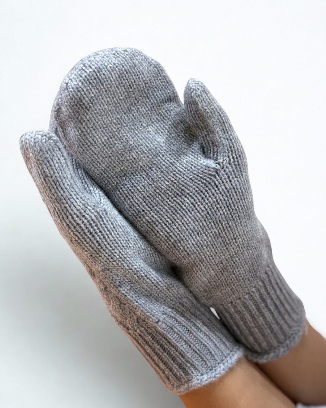 Cashmere Knit Mittens - image 7