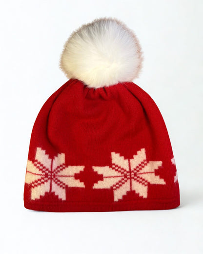 Classic Cashmere Red Toque - image 3