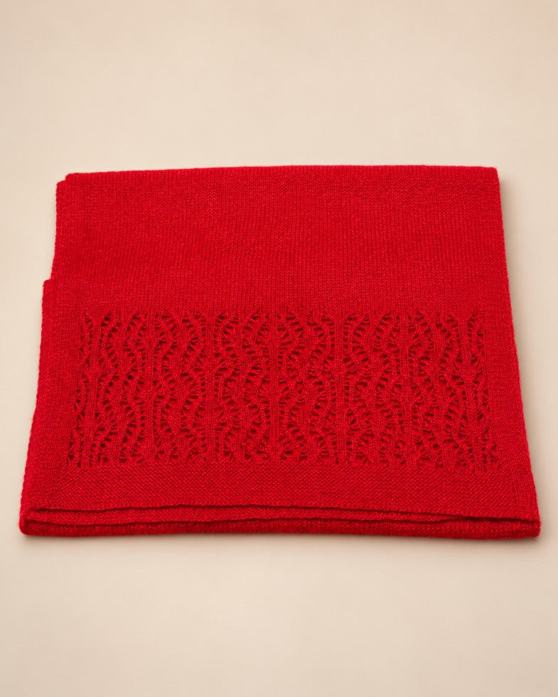 Cashmere On edges ajour Scarf