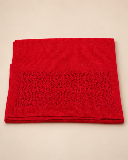 Cashmere On edges ajour Scarf
