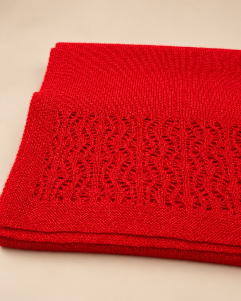 Cashmere On edges ajour Scarf