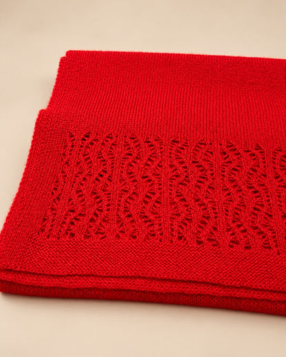 Cashmere On edges ajour Scarf