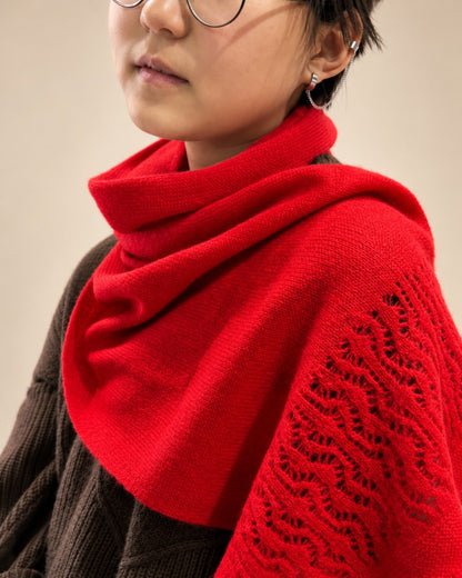 Cashmere On edges ajour Scarf