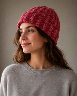 Red Cashmere Beanie