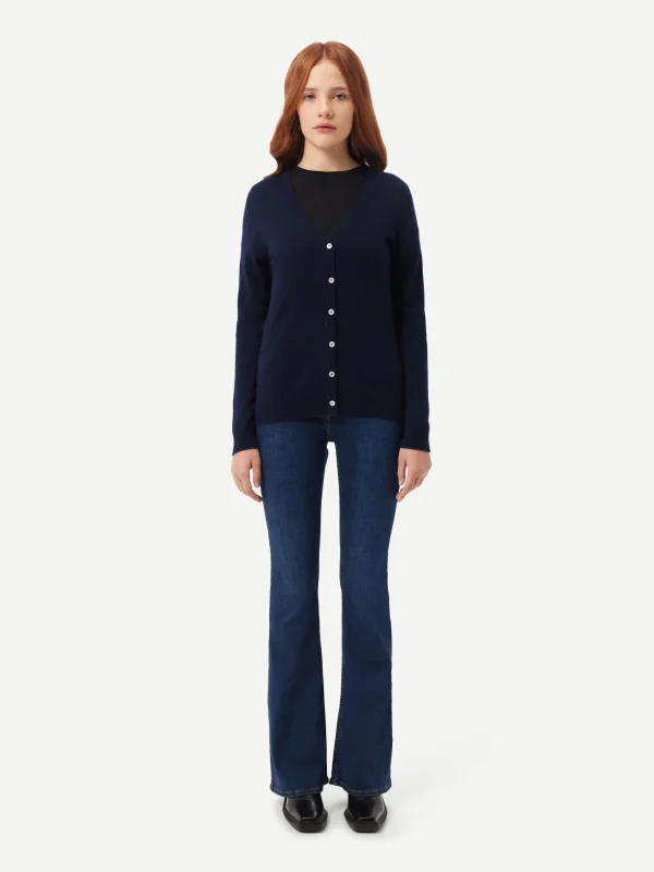 Women V neck Cardigan - Image 3