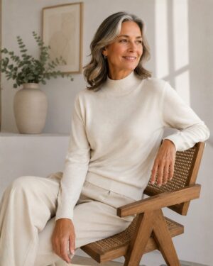 Women's Silk Cashmere Mock Neck Sweater