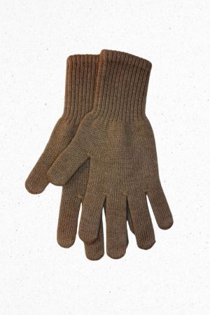 Classic Camel Wool Gloves