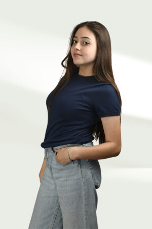 top- Cneck cable, short sleeve