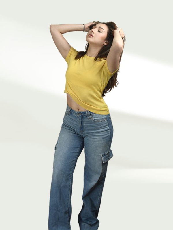 top- Cneck cable, short sleeve - Image 3