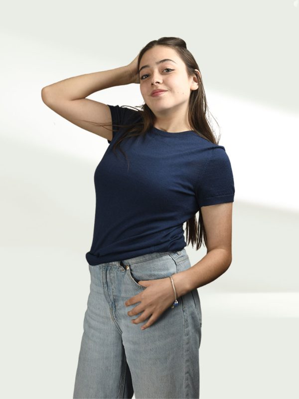 top- Cneck cable, short sleeve - Image 8