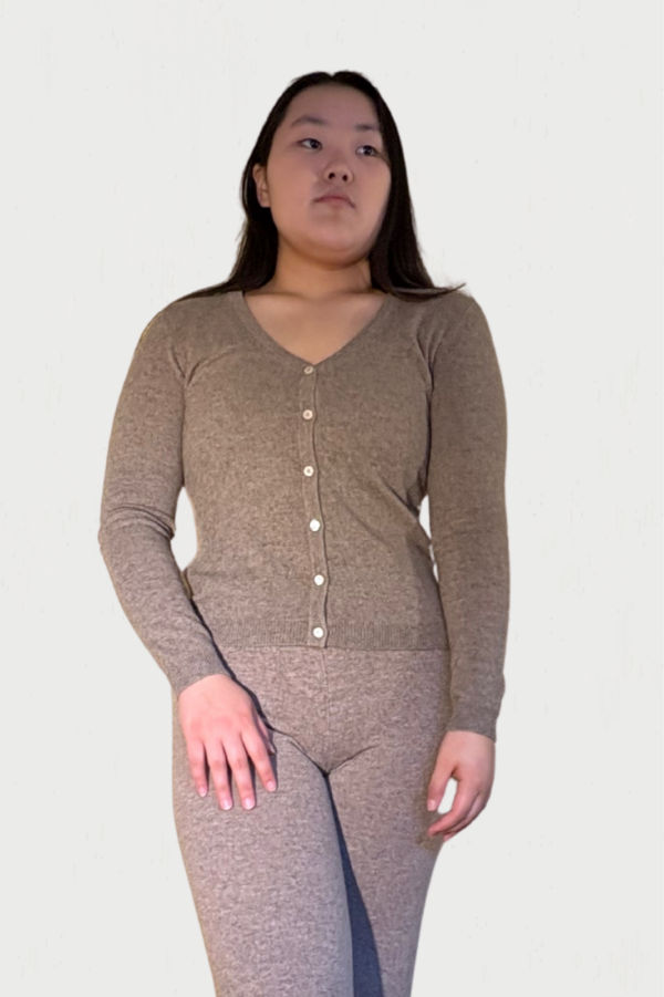Classic Women V-Neck Cardigan - Image 12