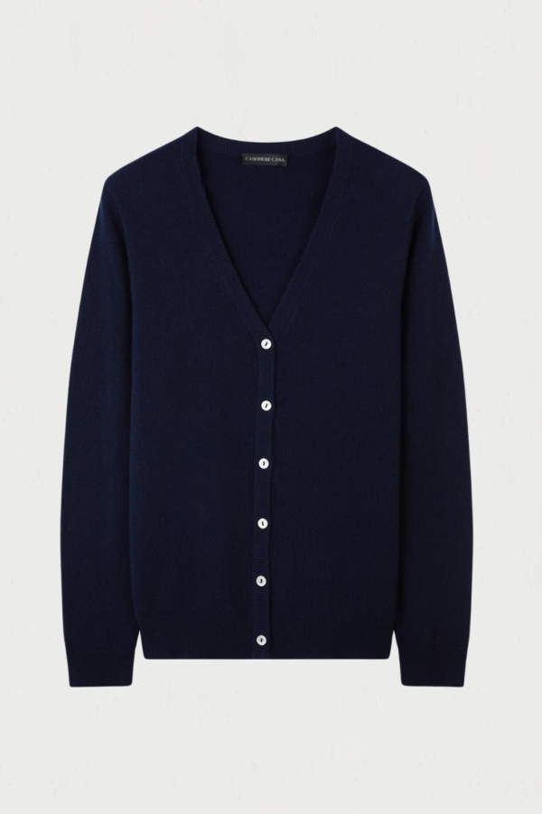 Classic Women V-Neck Cardigan - Image 8