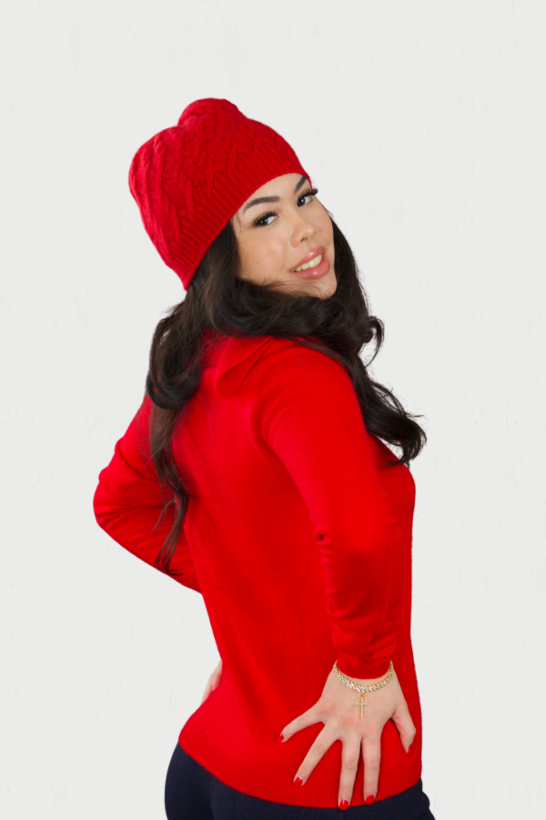 Classic Women V-Neck Cardigan - Image 3
