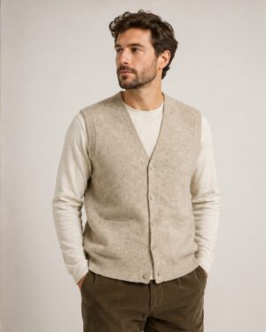 100% Mongolian Sheep Wool Vest