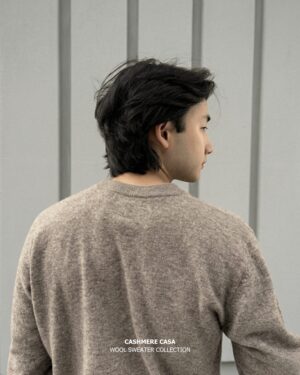 Men's Simple Wool C-Neck