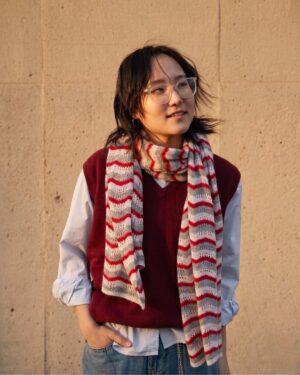 Wavy Knit Blanket / Shawl