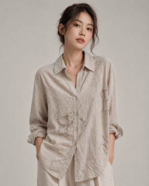 Flower Embroidered Blouse